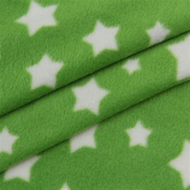 sterren op groen badstof  OP=OP