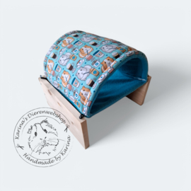 Tunnel voor houten staander "  Cavia Print Coffee  "