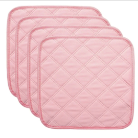 4 x anti plas mat  30 x 30 cm Roze