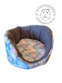 Snuggle bed  " Cavia Print Bedtime "