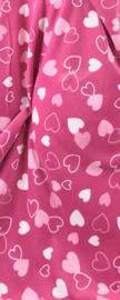 Pink Hearts anti pilling fleece    (meerprijs voor fleece liner / pee pad in deze kleur