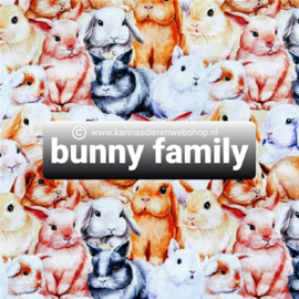 Hooizak  konijnen " bunny family "