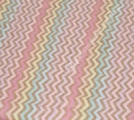 Anti plas Deken XL  .....  zigzag pastel