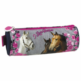 Rond etui Paarden