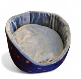 Snuggle bed XL donkerblauw/grijs