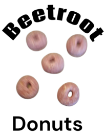 Karina's Beetroot ( rode biet) donuts 50 gram