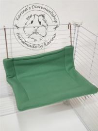 Hangmat  "knaagdier"  XL .... Fleece Gras Groen