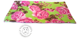 Anti plas Deken XL  .....   " Fleece Bloemen "