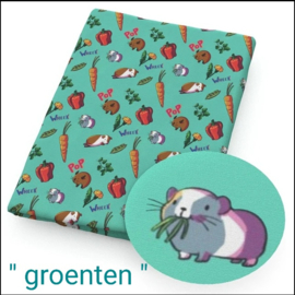 Cavia Print " groenten "