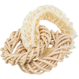 Trio Luffa rotan maisblad ring