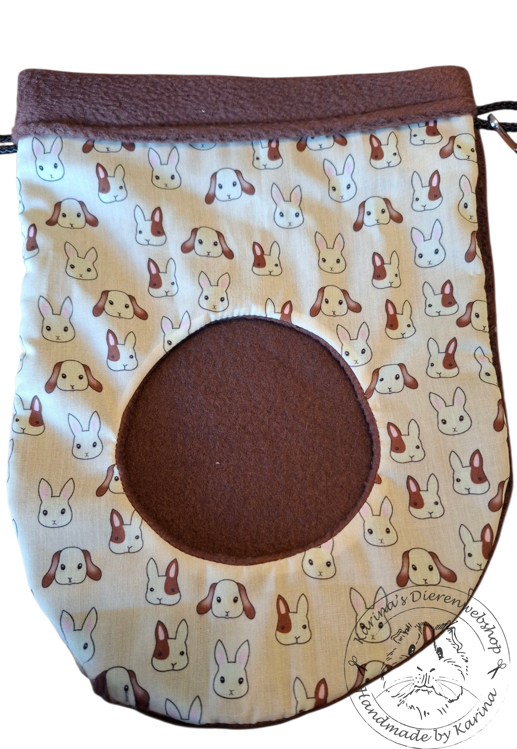 Hooizak Deluxe  " Konijntjes Creme "