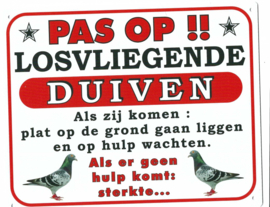 Losvliegende Duiven