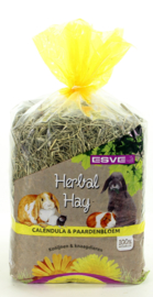 Herbal Hay Calendula & Paardenbloem 500 gram (geel)