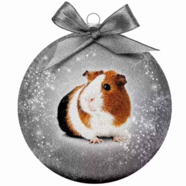 Kerstbal Frosted Cavia