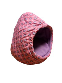 Theemuts met extra versteviging " Bloemetjes Lila  "