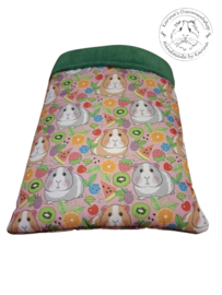 Handgemaakte Slaapzak Deluxe  " Cavia Print Fruit "