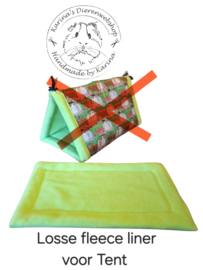 Losse fleece liner voor TENT .. custom made