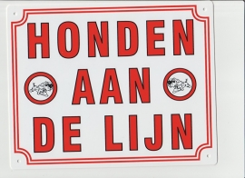 Honden aan de lijn waakbord