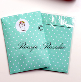 Sticker Konijn Flowerpower ( 4 stuks)