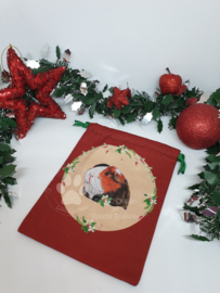 Stoffen Kerst zakje rood Cavia's