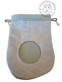 Hooizak deluxe " oud groen geometrisch "
