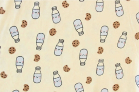 Milk & Cookies fleece    (meerprijs voor fleece liner / pee pad in deze kleur  OP=OP