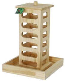 hooiruif toren hout + deksel + voerbak 38cm