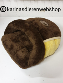 Slaapzak Knuffelzak Fluffy Bruin Geel
