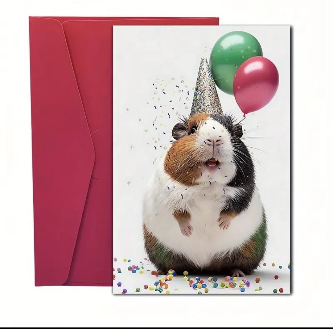 Verjaardags kaart Cavia