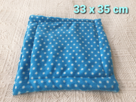 Pee Pad ca 33 x 35 cm blauw stippen