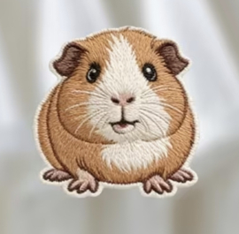 Opstrijkpatroon Strijk patch cavia 2