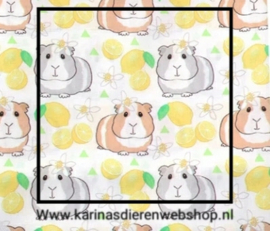 Hangmat voor vrijstaande  houten hangmat staander Cavia Print Citroen