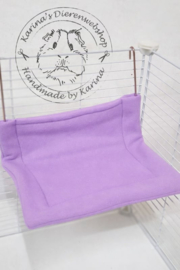 Hangmat  "knaagdier"  XL .... Fleece Lila