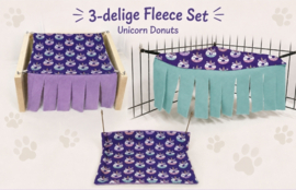 Set " EENHOORN DONUT " nu met GRATIS haar scrunchie in dezelfde print
