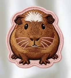 Opstrijkpatroon Strijk patch cavia amerikaans gekruind