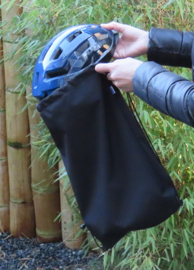 Fiets helm tas, Ebike helm tas, Paardrij helm tas Zwart DLX