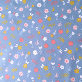 KP95 Bloem op blauw