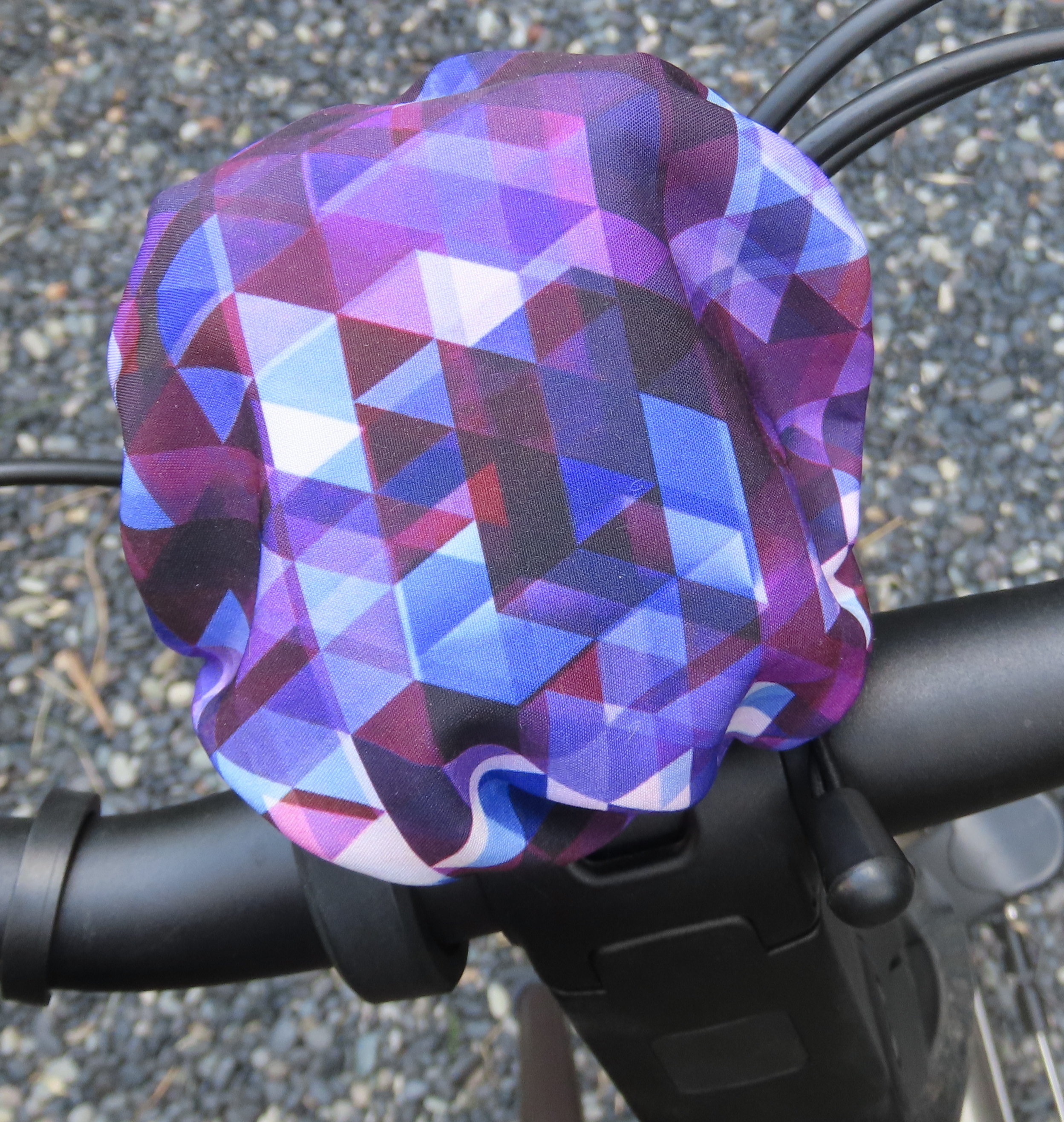 Hoesje voor vaste ebike displays Driehoekje op paars G