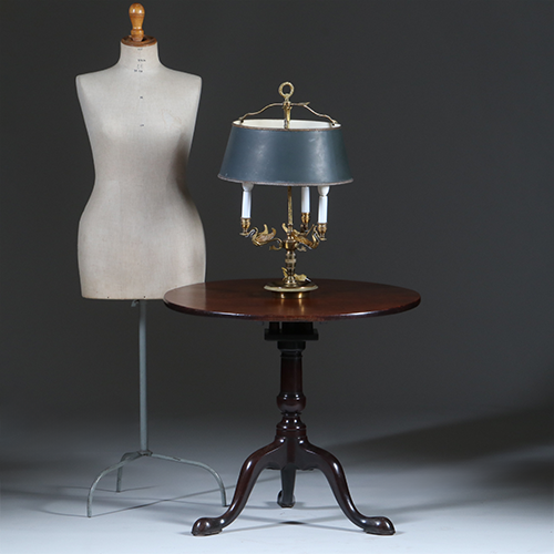 Bird cage  tilttop massief mahonie schitterende kleur ca 1775  (No.301865)