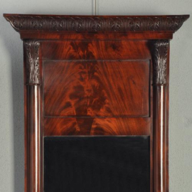 Antieke spiegels / Hollandse Biedermeier schouwspiegel in mahonie ca. 1820 (No.520304)