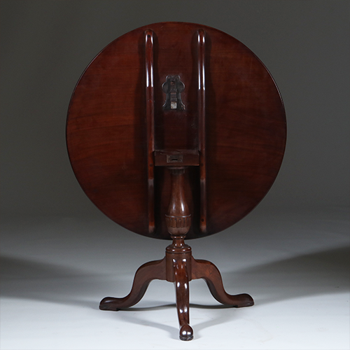 Massief mahonie tilttop  ca 1775 zeer solide  (No.301875)
