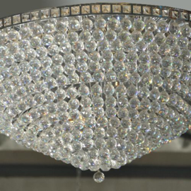 kolossale kroonluchter ca. 1950 met vele honderden geslepen bollen diameter 1,20 m.   (No.155511)