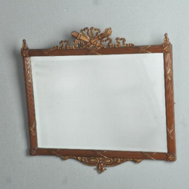 Antieke spiegels / Houten spiegellijst ca. 1910 met gegoten ornamenten en profiellering  (No.531461)