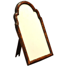 Antieke spiegels / Schildpad kapspiegel / wandspiegel ca. 1790 facet geslepen (No.300757)