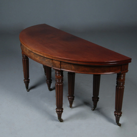 Transformeerbaar van Wandtafel tot coulissetafel van 2,60 m Victoriaans ca 1865 (No.281410)
