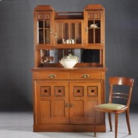 Antieke kast / Art Deco / Amsterdamse school buffet ca. 1910 (No.662501)