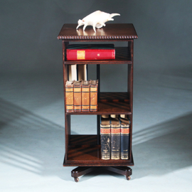 Boekenmolen of revolving bookcase ca 1900 Engeland eikenhout (No.271710)