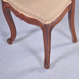Antieke stoelen / stel van 8 zeer elegante mahonie Willem III stoelen ca. 1875 (No.932022)