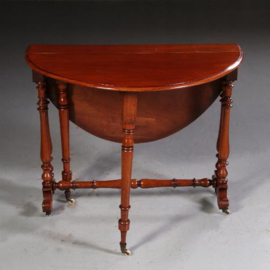 antieke bijzettafels  / Sutherland table ca. 1890 in massief mahonie (No.722115)