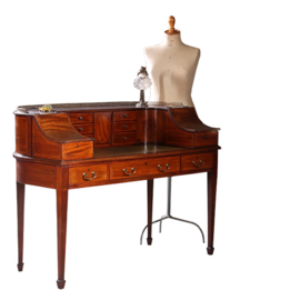Antieke bureaus / Groot Carlton House desk in mahonie Mid Victorian ±1870 vrijstaand (No.863140)